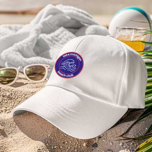 Lake Superior Beach Club Dad Hat - Red/Blue